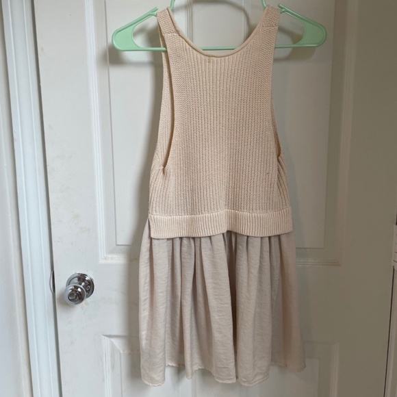 Knit & Linen Smock Top - Picture 2 of 2